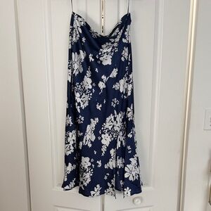 Floral Navy and White skirt